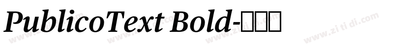 PublicoText Bold字体转换 PublicoText Bold字体转换